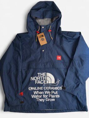 The North Face X Online Ceramics Windjammer Anorak Shady Blue size XL